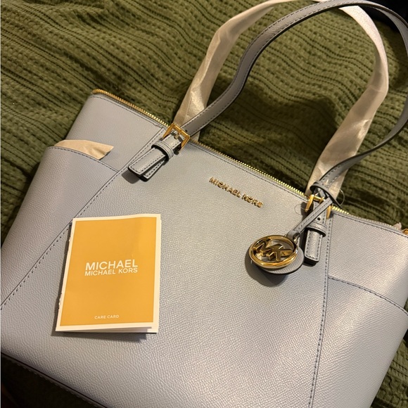 Michael Kors Handbags - Michael Kors Light Blue Shoulder Bag